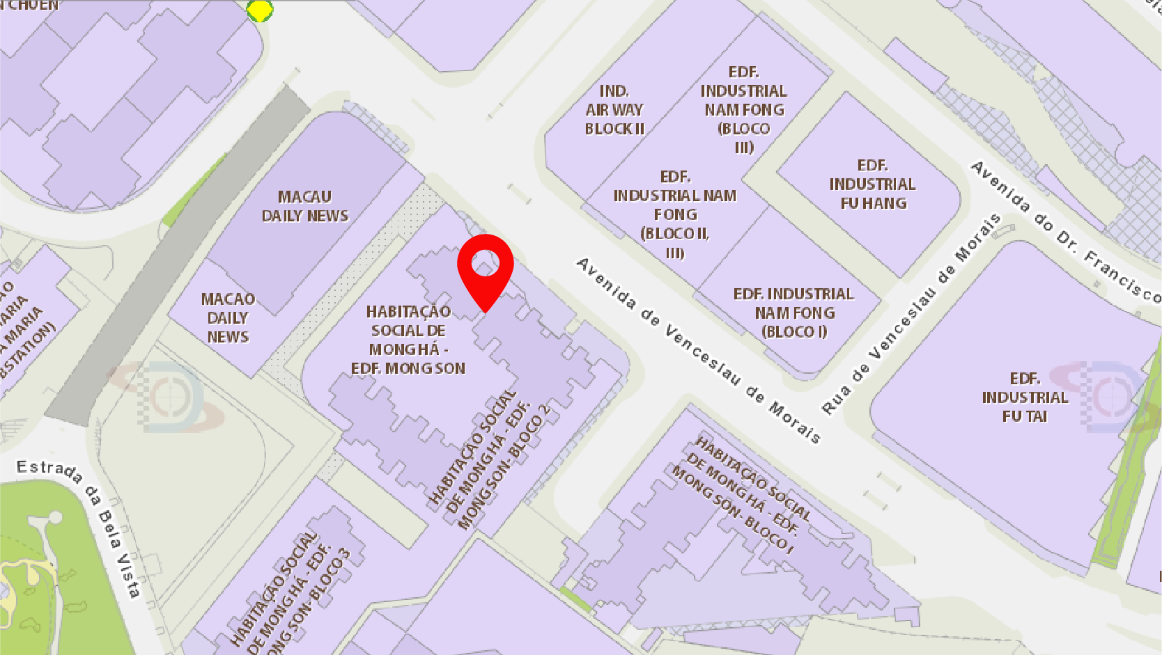 Centro de Serviços da RAEM em Venceslau de Morais地圖